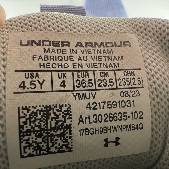 Under Armour Jet '23 Lace Up Athletic Basketball Shoes Sneakers Youth Size 4.5Y - Picture 8 of 8